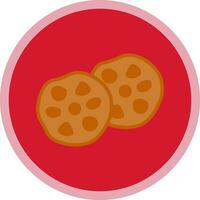 Chocolate Chip Cookies Vector Icon Design