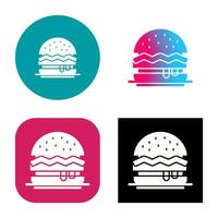 icono de vector de hamburguesa