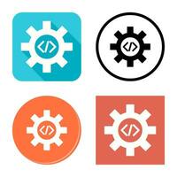 Unique Code Optimization Vector Icon