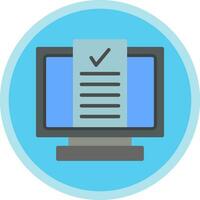 Desktop Computer Vector Icon Design