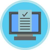 Desktop Computer Vector Icon Design