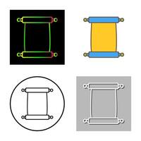 Scroll of Paper Vector Icon