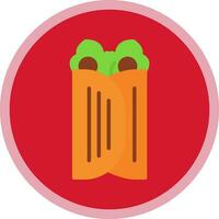Caesar Wrap Vector Icon Design