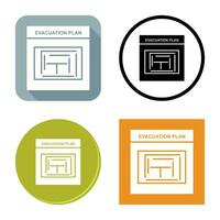 Evacuation Plan Vector Icon