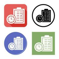 Time Planing Vector Icon