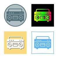 icono de vector de reproductor de casete