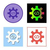 Unique Code Optimization Vector Icon