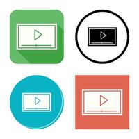 Video Screening Vector Icon