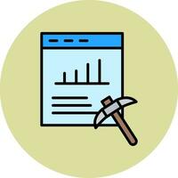 Data Mining Vector Icon