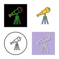 icono de vector de telescopio