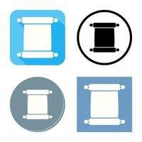 Scroll of Paper Vector Icon