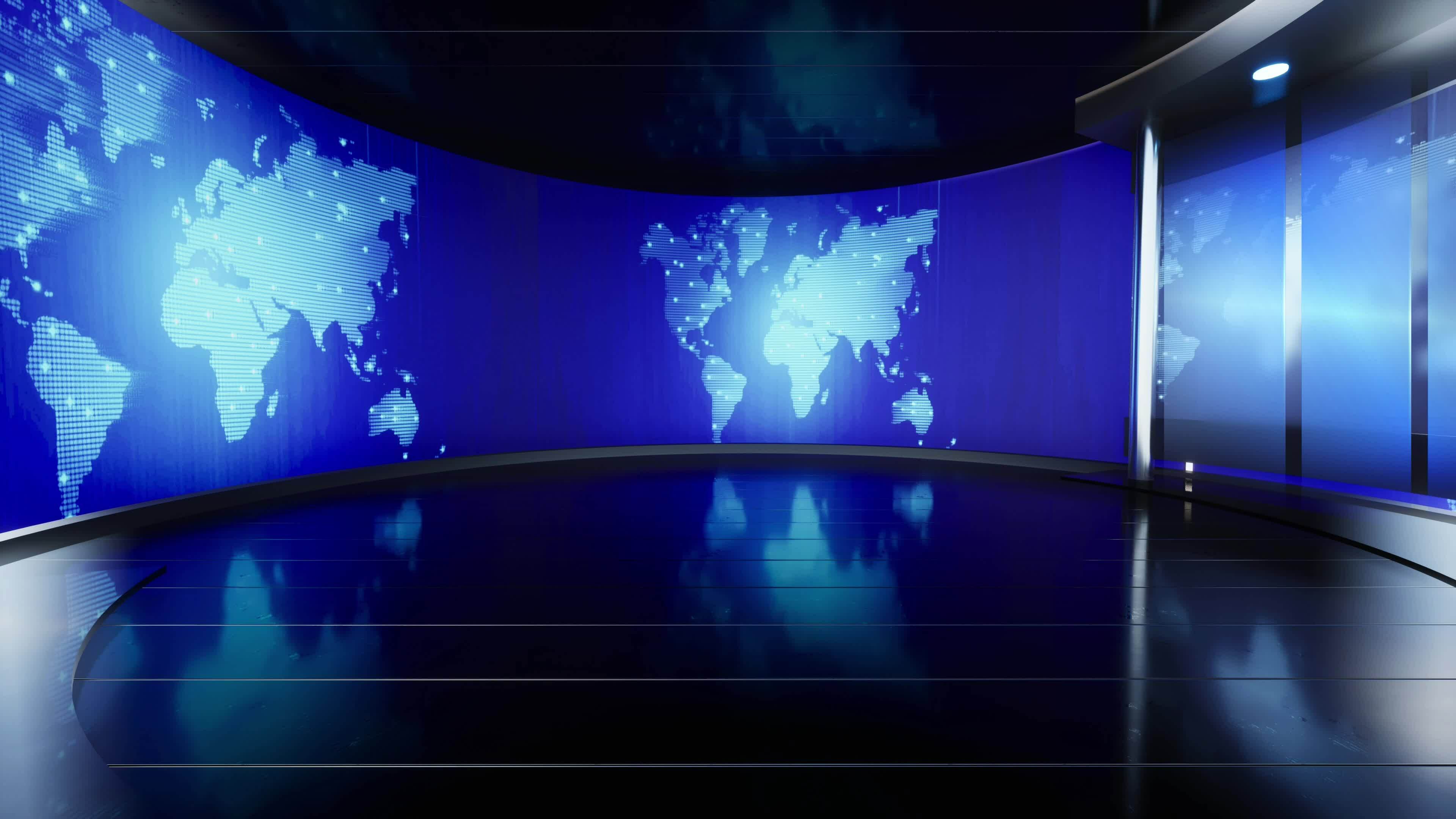 World Map background. news Studio Background for news report and