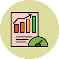 evaluación comparativa vector icono