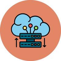 Cloud Server Vector Icon