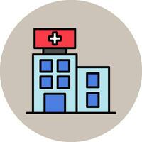 icono de vector de hospital