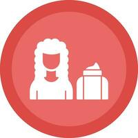 Hair Mask Vector Icon Design