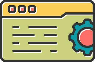 icono de vector de configuración web