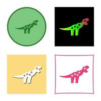 icono de vector de dinosaurio