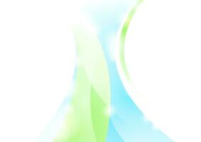Light blue green minimal shiny waves abstract background vector