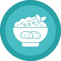 Mashed Potatoes Vector Icon Design