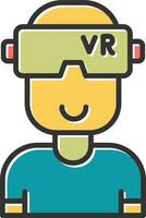 vr vector icono