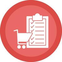 Shopping List Vector Icon Design