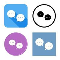 Unique Conversation Bubbles Vector Icon