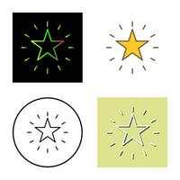 icono de vector de estrella única