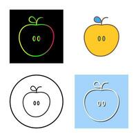 icono de vector de manzanas