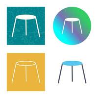 Unique Stool Vector Icon