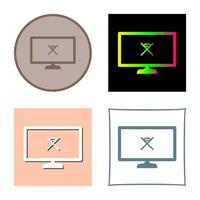 Unique Disconnected Network Vector Icon