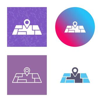 icono de vector de mapa