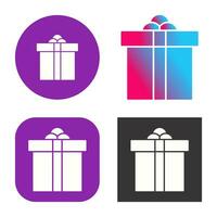 icono de vector de caja de regalo