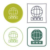 Unique World Wide Web Vector Icon