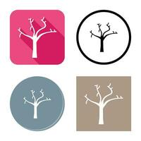 Tree with no Leaves Vector Icon