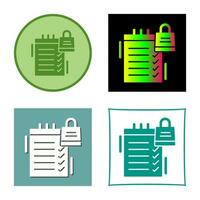 Shopping List Vector Icon