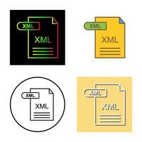 icono de vector xml