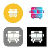 icono de vector de bus