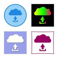 Unique Upload to Cloud Vector Icon