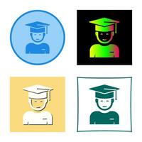 Graduate Student Vector Icon