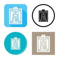 ID Card Vector Icon