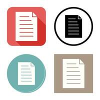 Unique Document Vector Icon