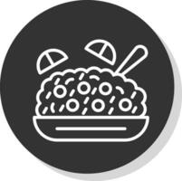 Fried Rice Vector Icon Design