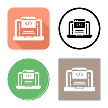 icono de vector de codificación