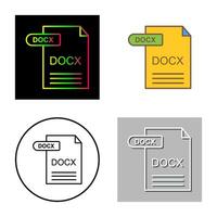 icono de vector docx