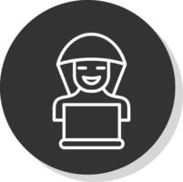 Hacker Vector Icon Design