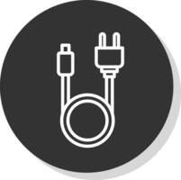 buscar cable vector icono diseño