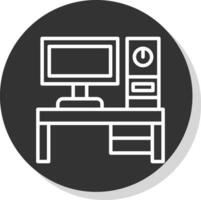 Desktop pc Vector Icon Design