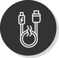 Usb cable Vector Icon Design