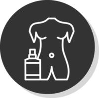 cuerpo niebla vector icono diseño